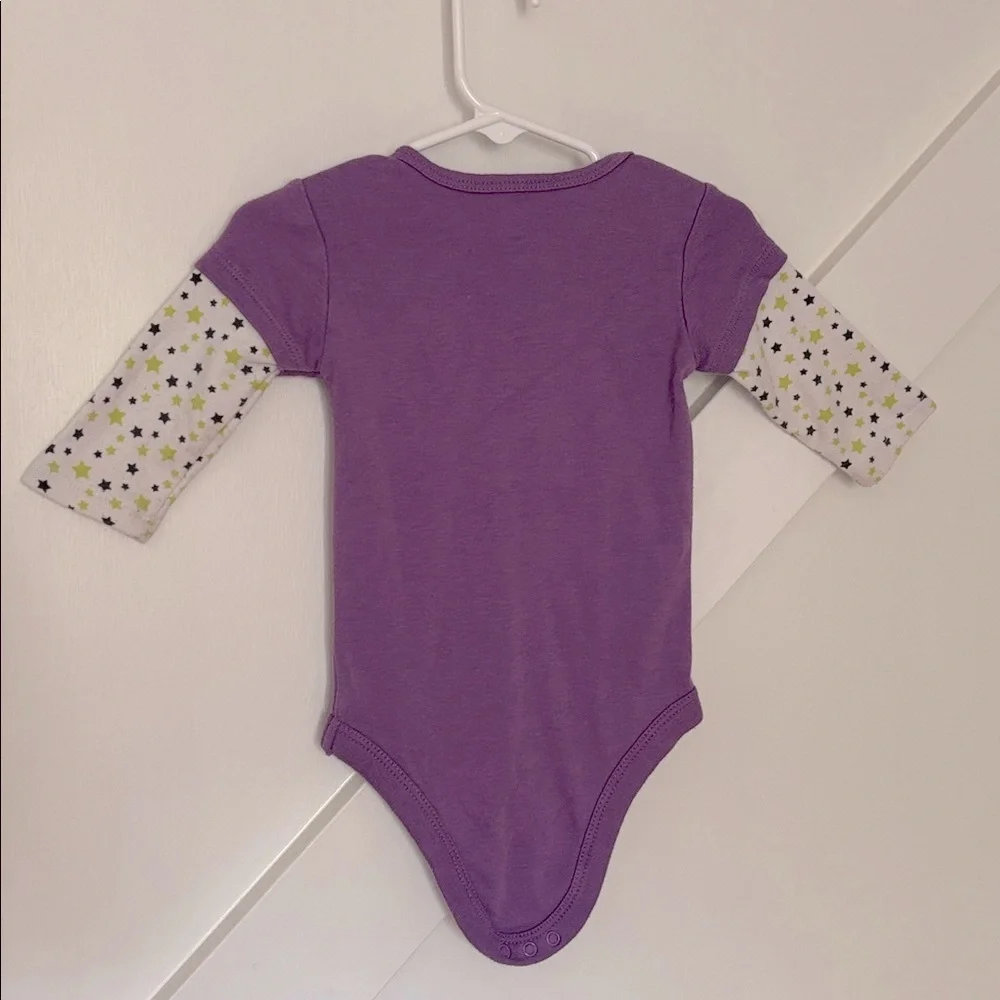 Grandma Is Under My Spell Halloween Theme Print Glitter Long Sleeve Snap Onesie